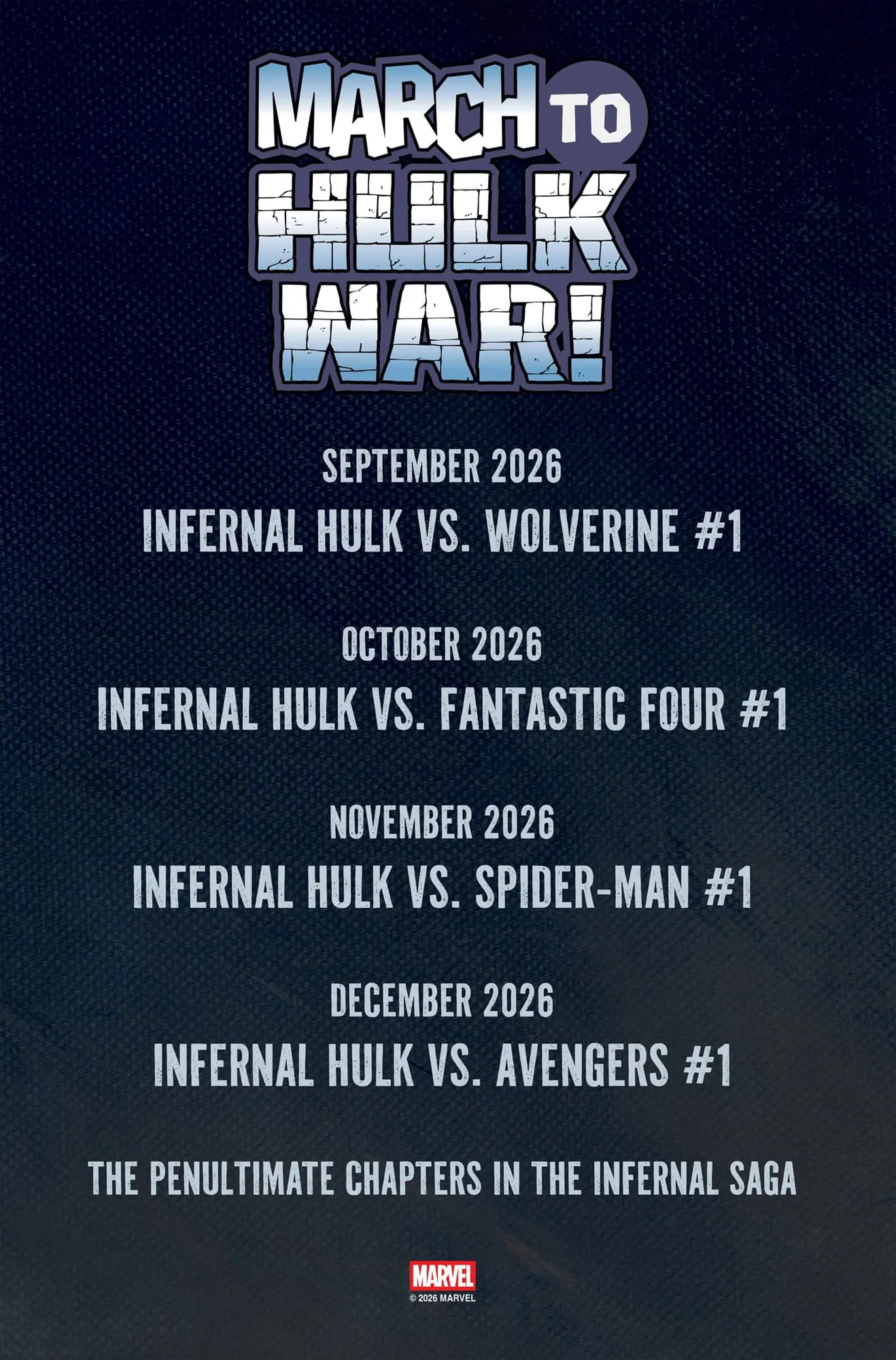 MARCH TO HULK WAR! Check-list